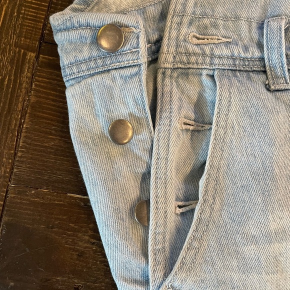 Topman Dungaree Denim Short Overalls Size Large - Picture 5 of 12